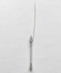 Replacement flash tube with two metal contacts, long clear glass tube