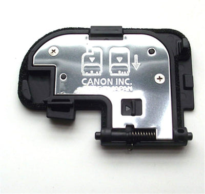 Pixco battery door cover lid cap for Canon EOS 5D Mark III, silver metal with black plastic