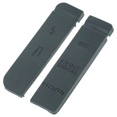 2x Terminal Cover suitable for Canon EOS 7D Camera - HDMI, Digital A/V, Micro, PC/Flash, Controller