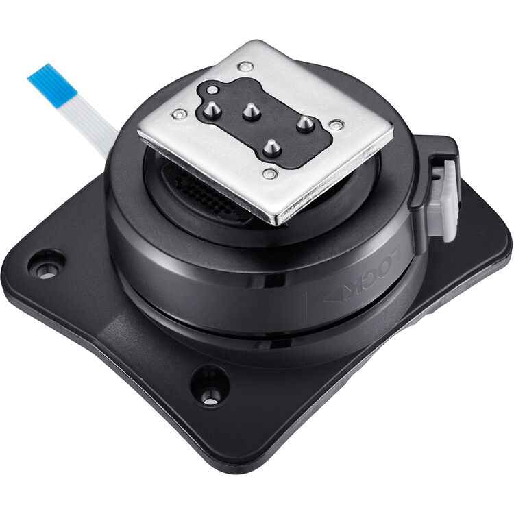 Hot shoe flash mount replacement with metal shoe plate and black base