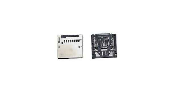 SD memory card slot module with metal contact frame and circuit board