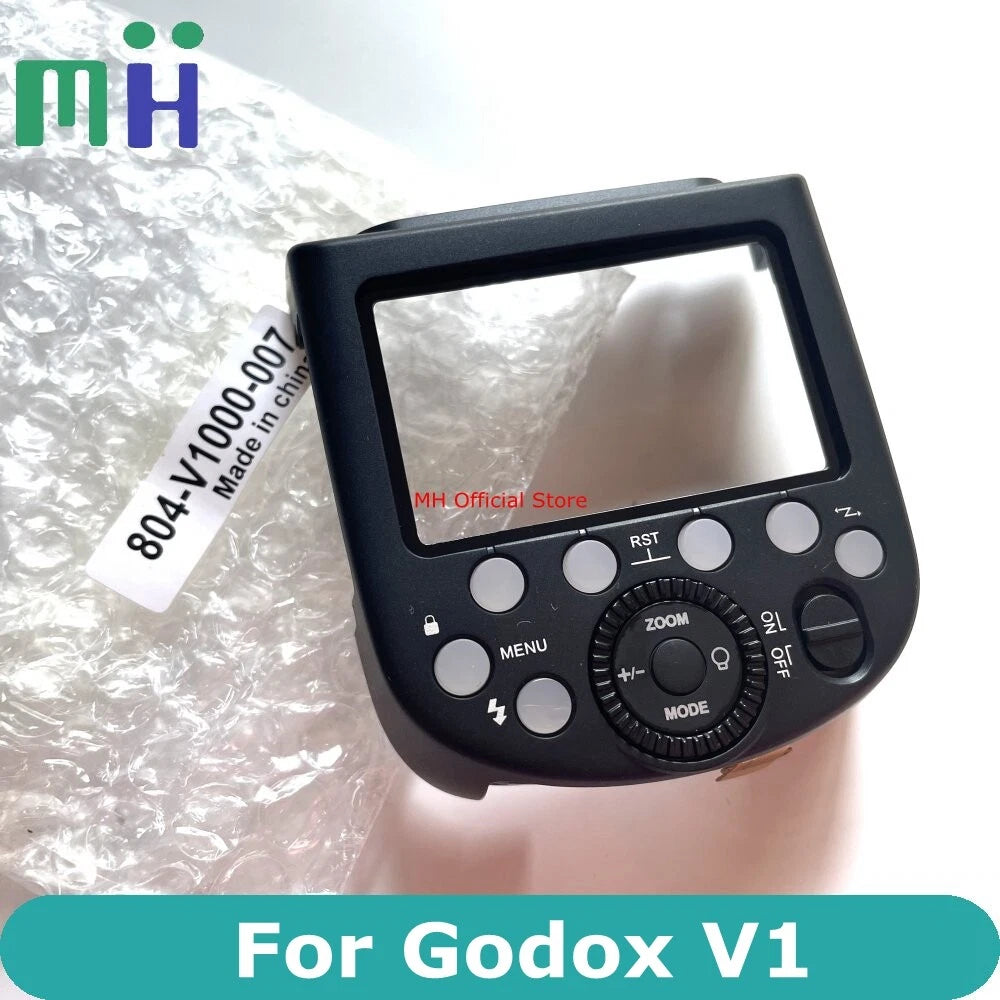 Black Godox V1 flash replacement mode button panel with control wheel and LCD window