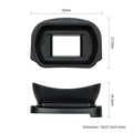 Soft eyecup eyepiece cover for Canon DSLR camera viewfinder, black rubber eye cup