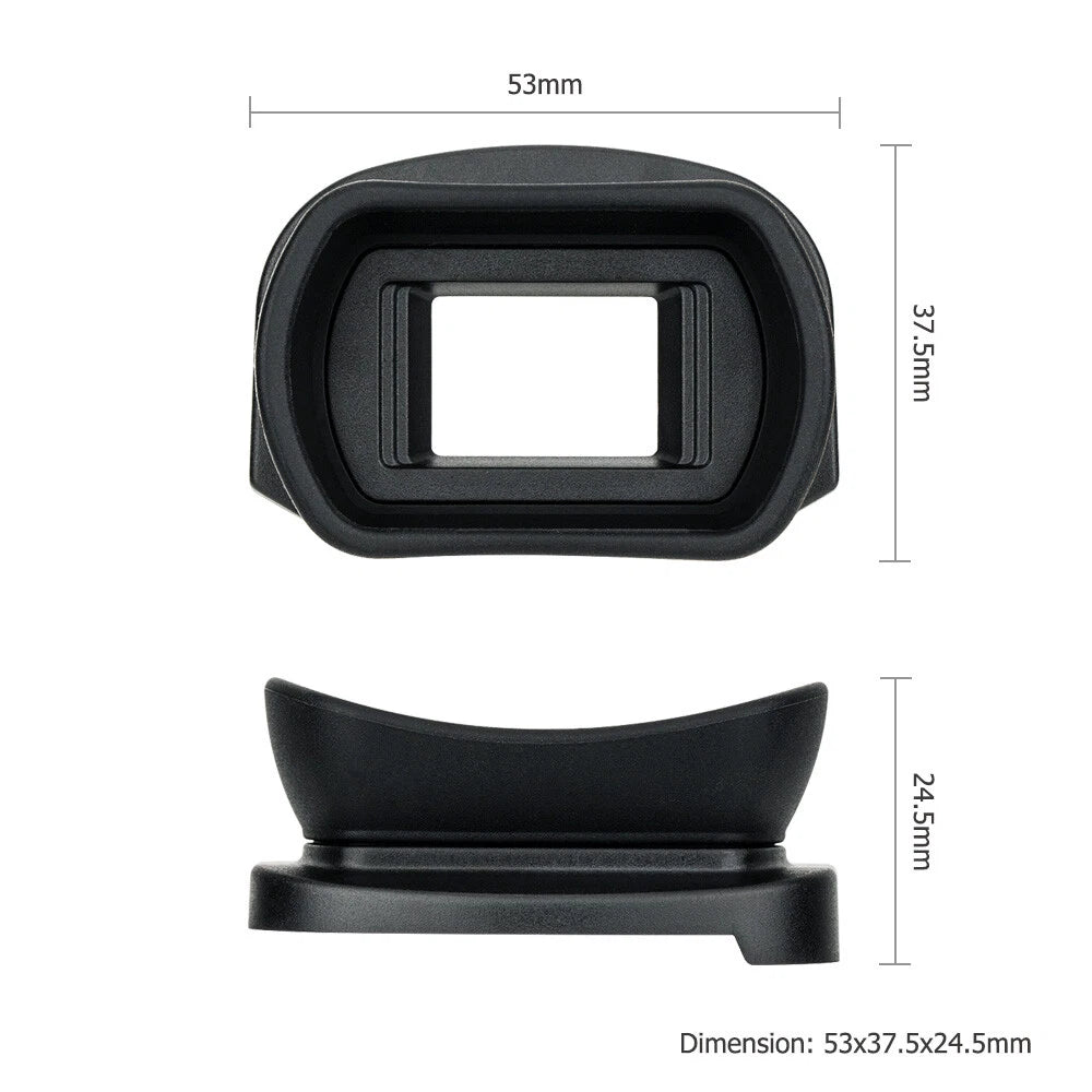 Soft eyecup eyepiece cover for Canon DSLR camera viewfinder, black rubber eye cup