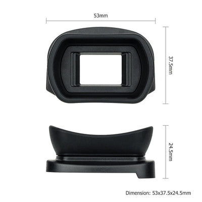 Soft eyecup eyepiece cover for Canon DSLR camera viewfinder, black rubber eye cup