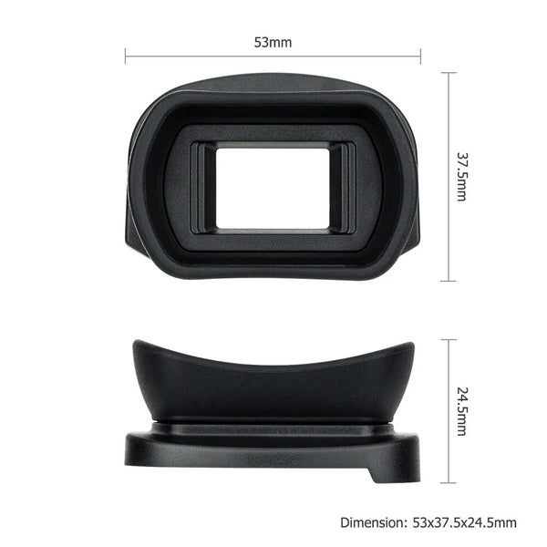 Soft eyecup eyepiece cover for Canon DSLR camera viewfinder, black rubber eye cup